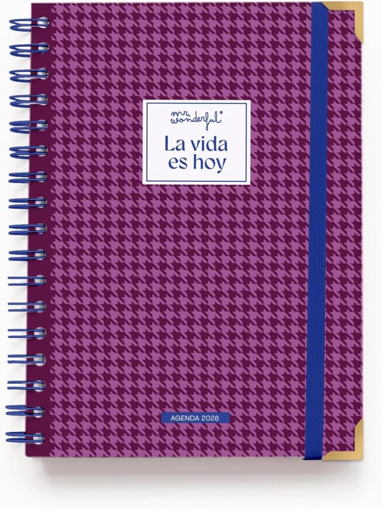 Agenda anual diaria 2026 Mr Wonderful